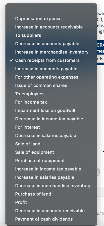 the following noncash current asset and liability accounts at March 31: 2021