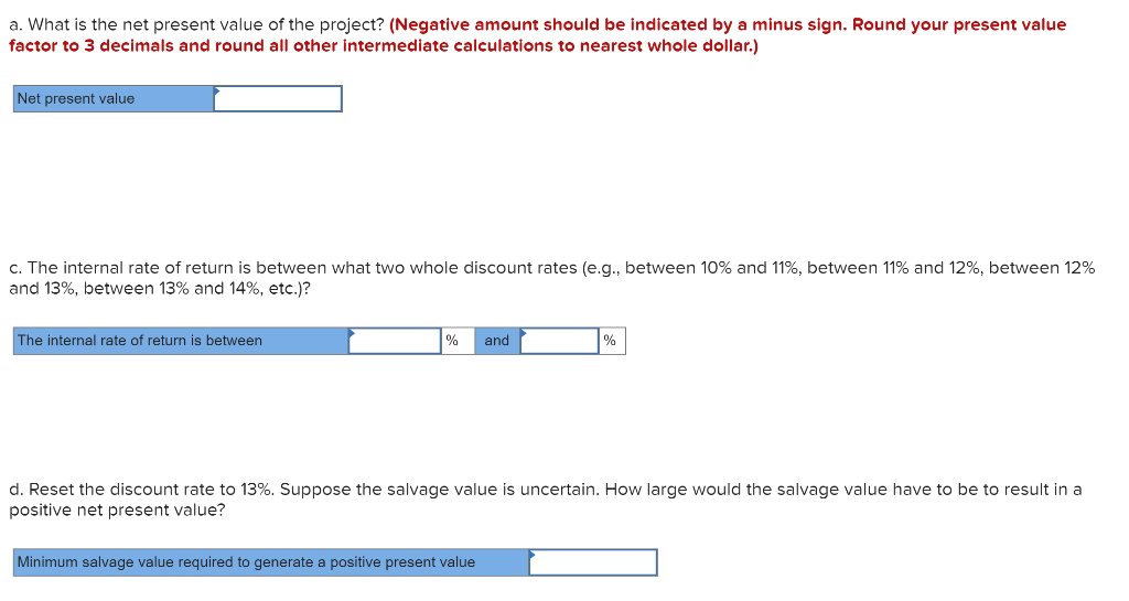 the purchase of new equipment. Change the data area of your worksheet