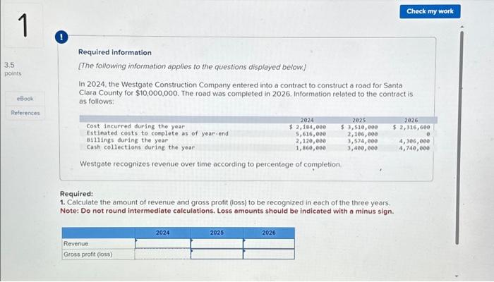  Can you please help me solve this? Required information [The following