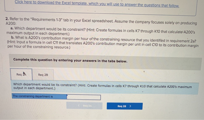 has four manufacturing departments-Fabrication, Molding, Machining, and Assemble & Pack. The capacity