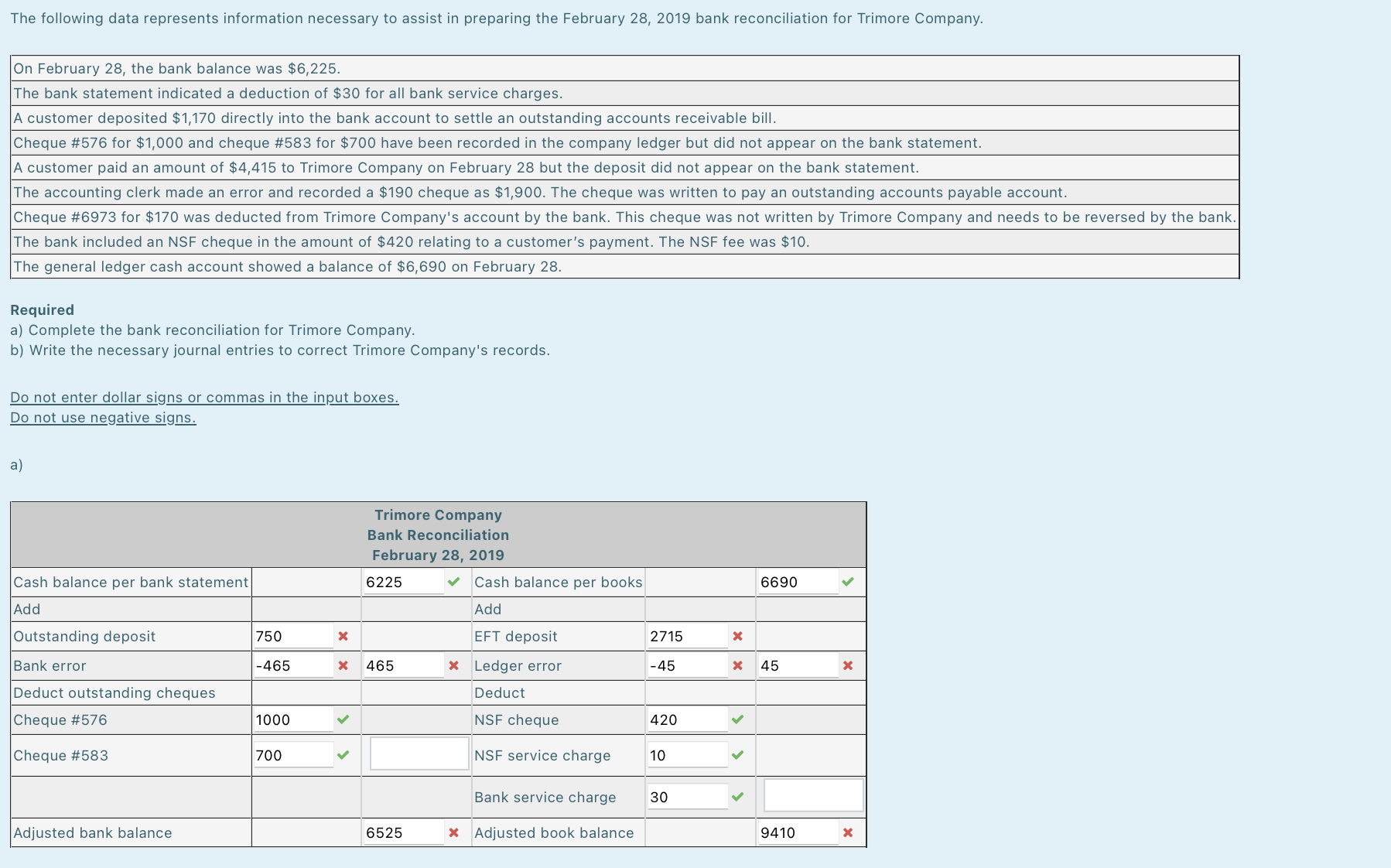  a) Enter the relevant journal entries in the order of transaction