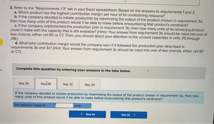 of each of the company's products makes on those departments is as