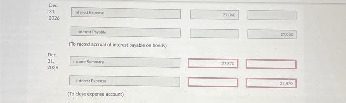of bonds to common stock) Oct. 1. 2026 Interest Payable Cash (To
