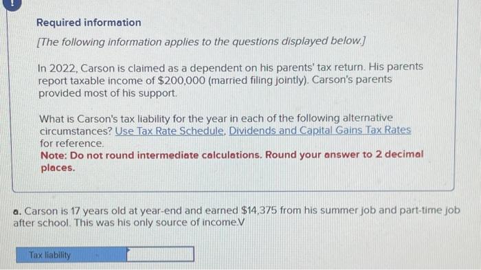 please solve and show working Required information [The following information applies to