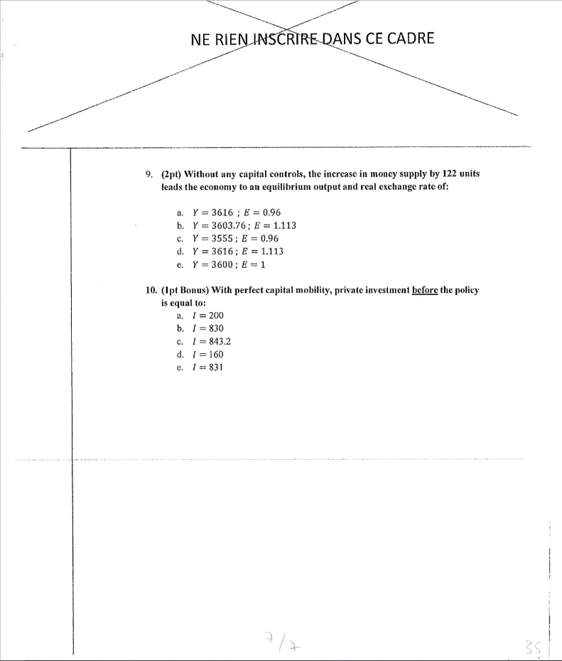 T) + 300; Investment: / = -101 +160+ 0.27; Demand for money