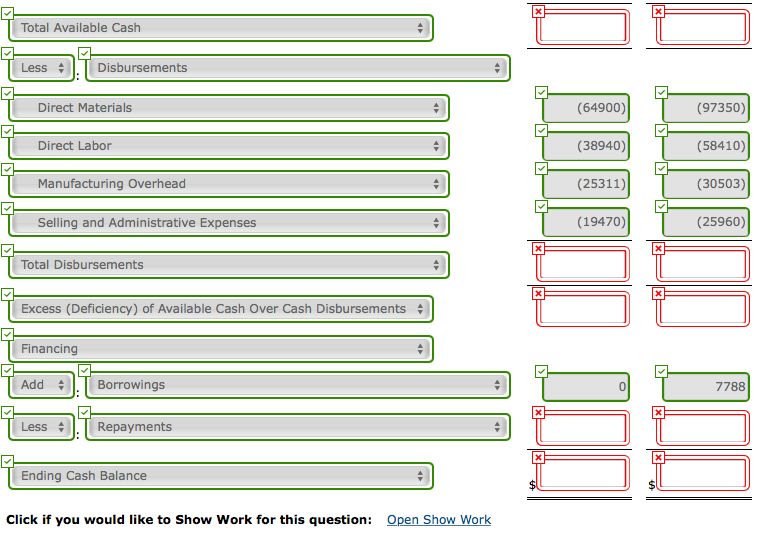 expects to have a cash balance of $58,410 on January 1, 2017.