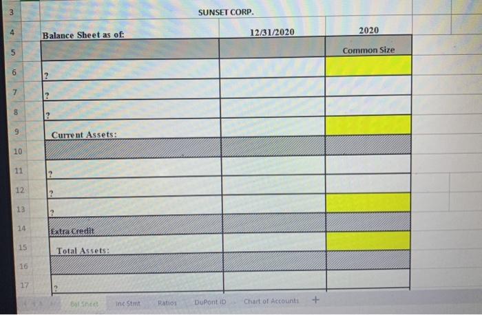  Could you help me please to complete financial statement which consists