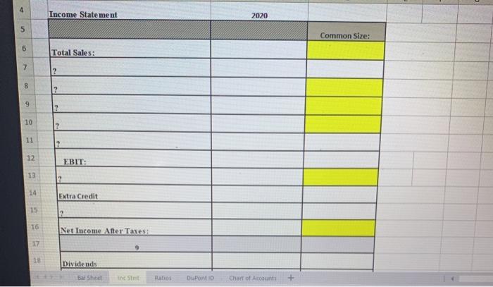 and it also said that a chart of accouts page is provided
