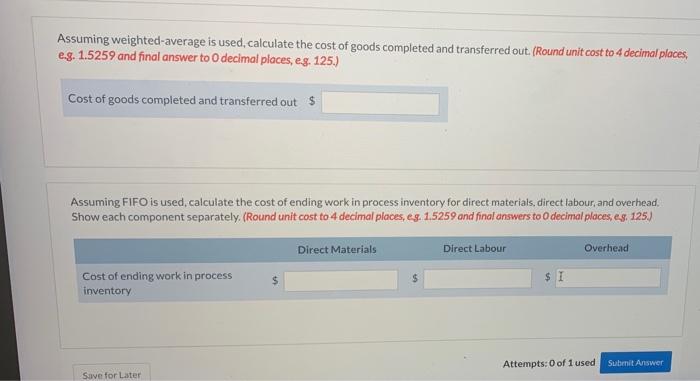 70% Beginning work in process inventory Units started Ending work in process