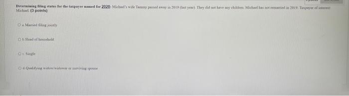 the taxpayer named for 2020. joann and david were married and filed