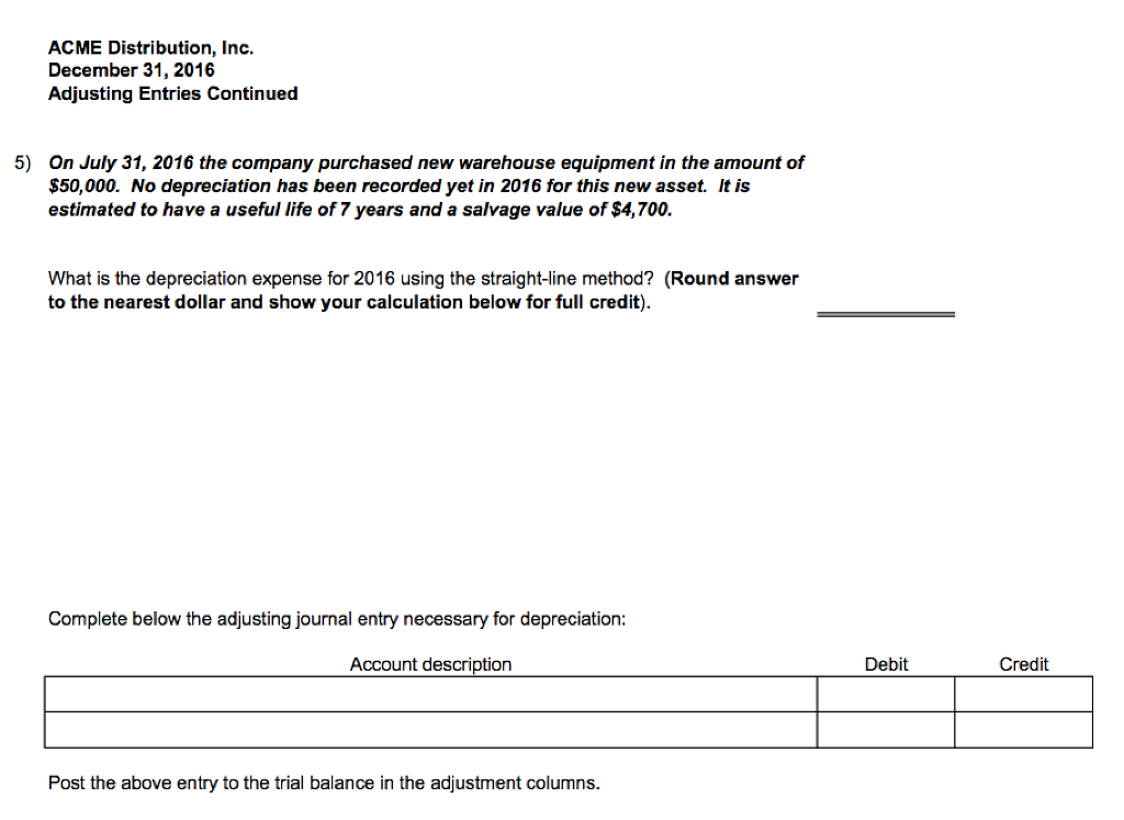 merchandise at our request Date Account description Debit Credit Lee Corp paid