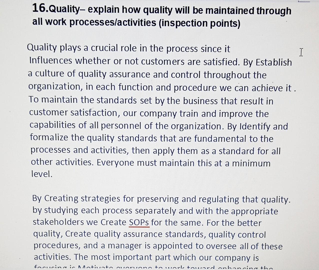 overall customer experience in the facilities. CS=customer score for overall experience n=