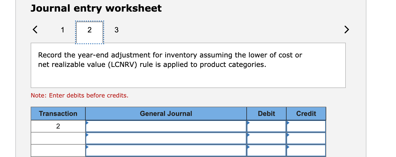 or net realizable value (LCNRV) rule is app to (a) individual products,