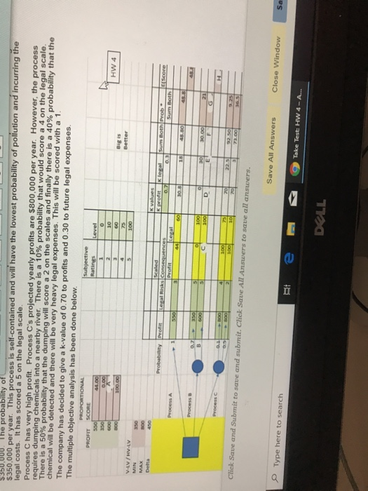 The management team has decided to rate all new processes with respect