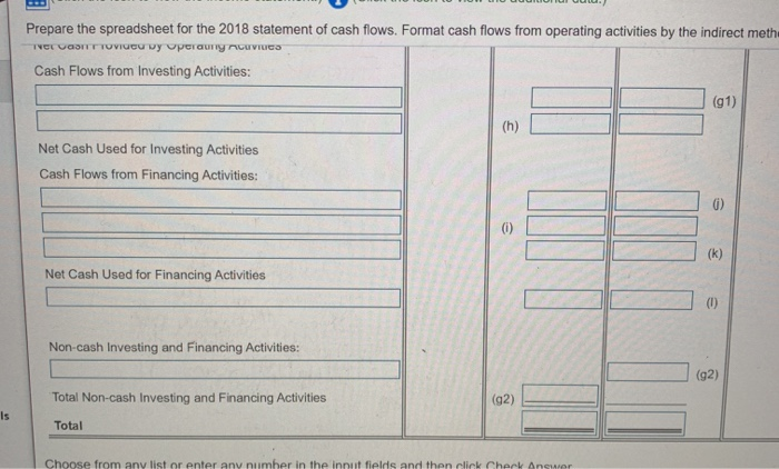 a. Acquisition of plant assets is $115,000. Of this amount, $104,000 is