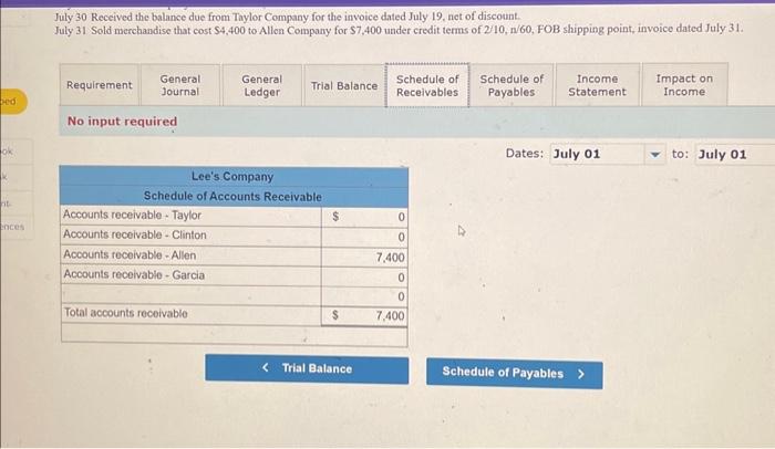 Prepare journal entries to record the following merchandising transactions of Lee's, which