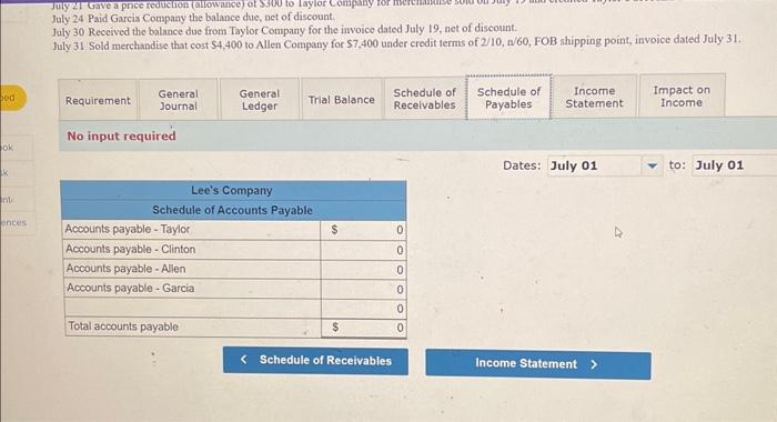 uses the perpetual inventory system and the gross method. (Hint: It will