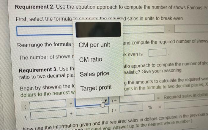 ratio to two decimal places.) Is this profit goal realistic? Give your