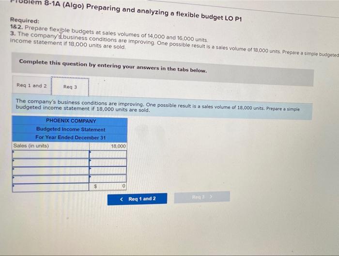 fixed budget. It is based on an expected production and sales volume