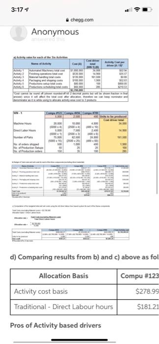 out of these two answers Question 2 (30 marks) The Automachine Corporation