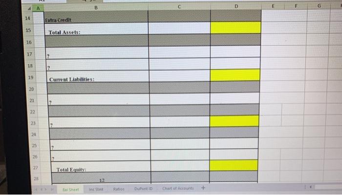 a balance sheet, an incone statement, and certain ratios? Thank you and