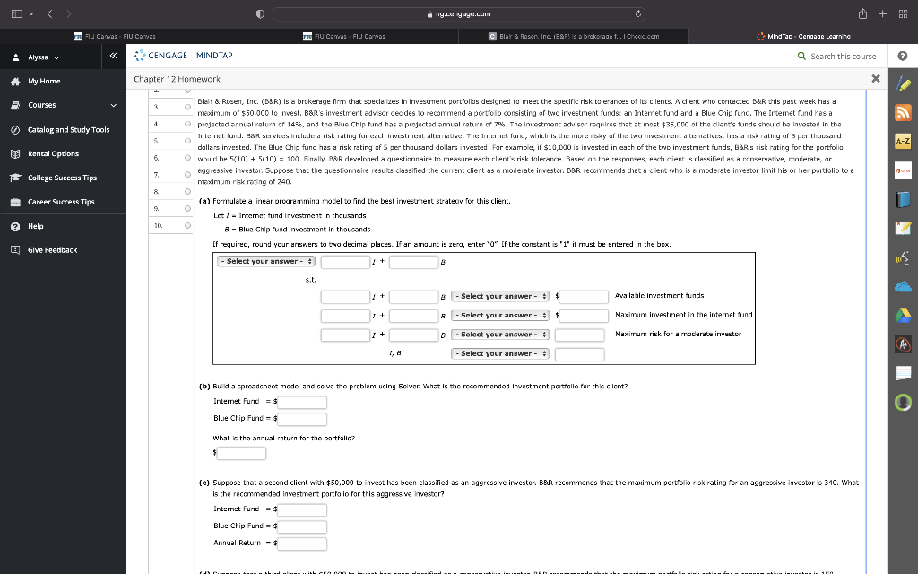  For Problem A the first select your answer gives you the