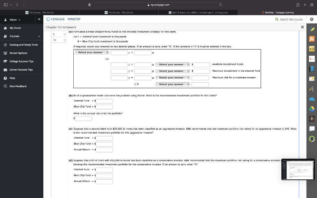 option to choose between minimum and maximum. The following four give you