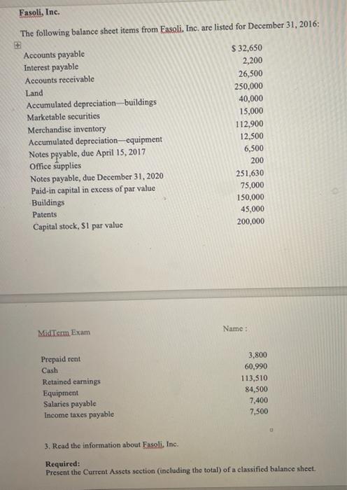 , all the question please Smith Corporation Listed below is information from