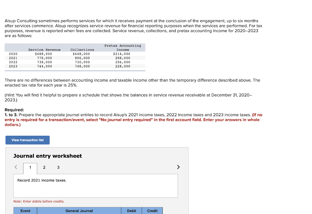  Alsup Consulting sometimes performs services for which it receives payment at
