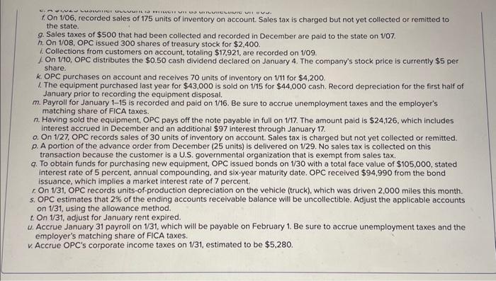 balances on its post-closing trial balance prepared on December 31, at the