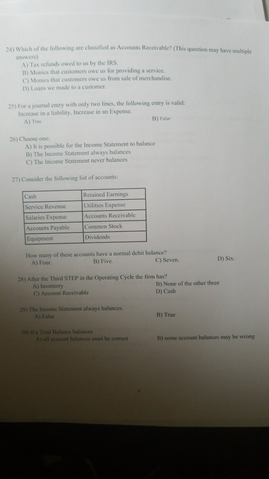 affect operating cash flows reported in the statement of cash flows (all