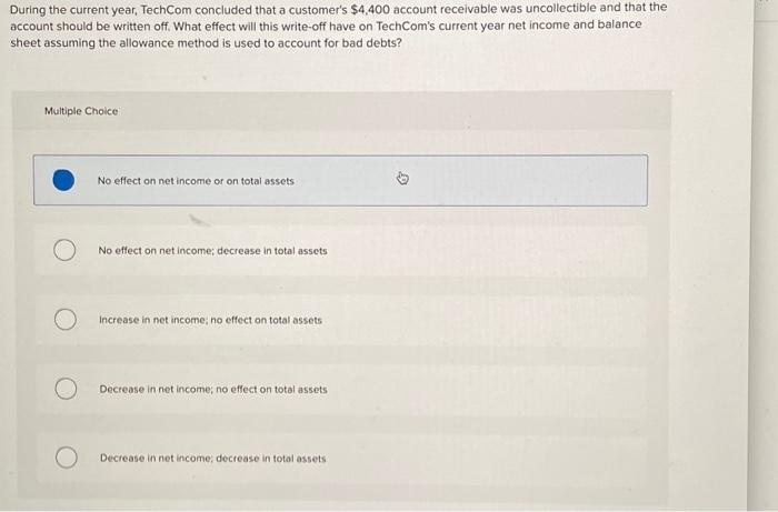  please answer the following question correctly with explanation During the current