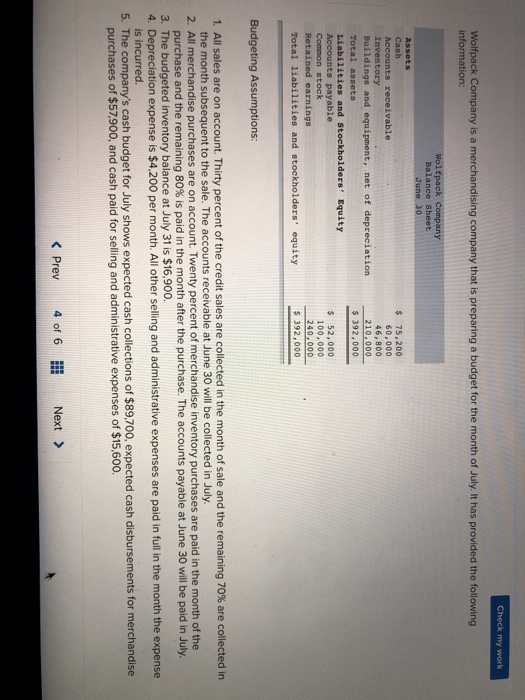  answer the required 1A-D and 2 Check my work Wolfpack Company