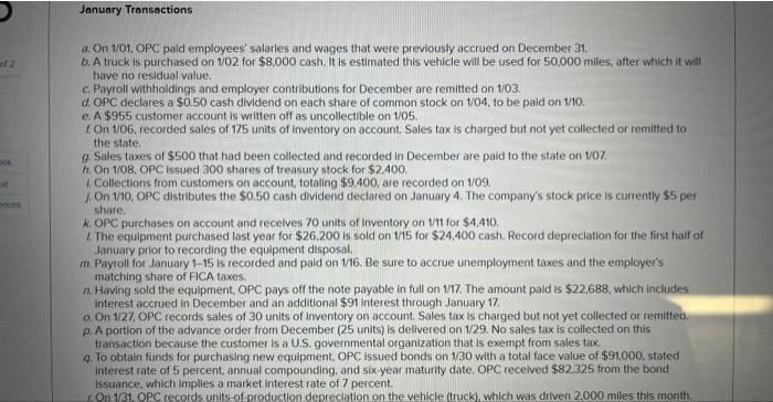 the beginning of last yeac. The balances on its post-closing trlat balance