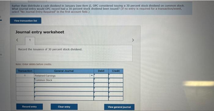 per unit, plus sales tax of 6 percent. OPC's January 1 inventory