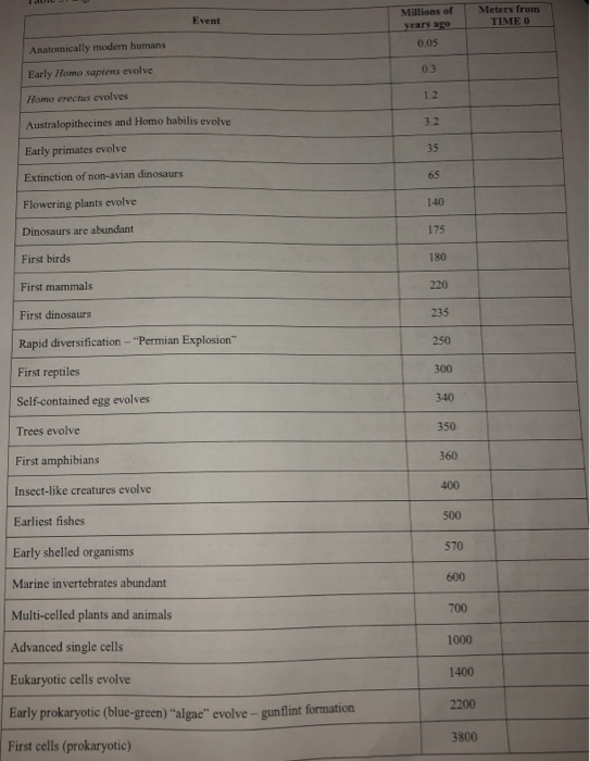 it. ERA PERIOD Quaternary # OF METERS EPOCH Recent (Holocene) Pleistocene NING