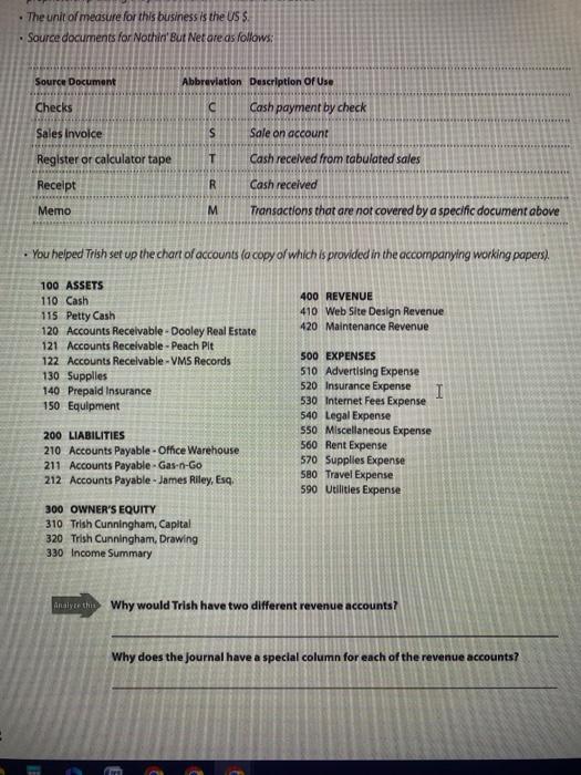 i cannot get the worksheet to balance. - The unit of measure