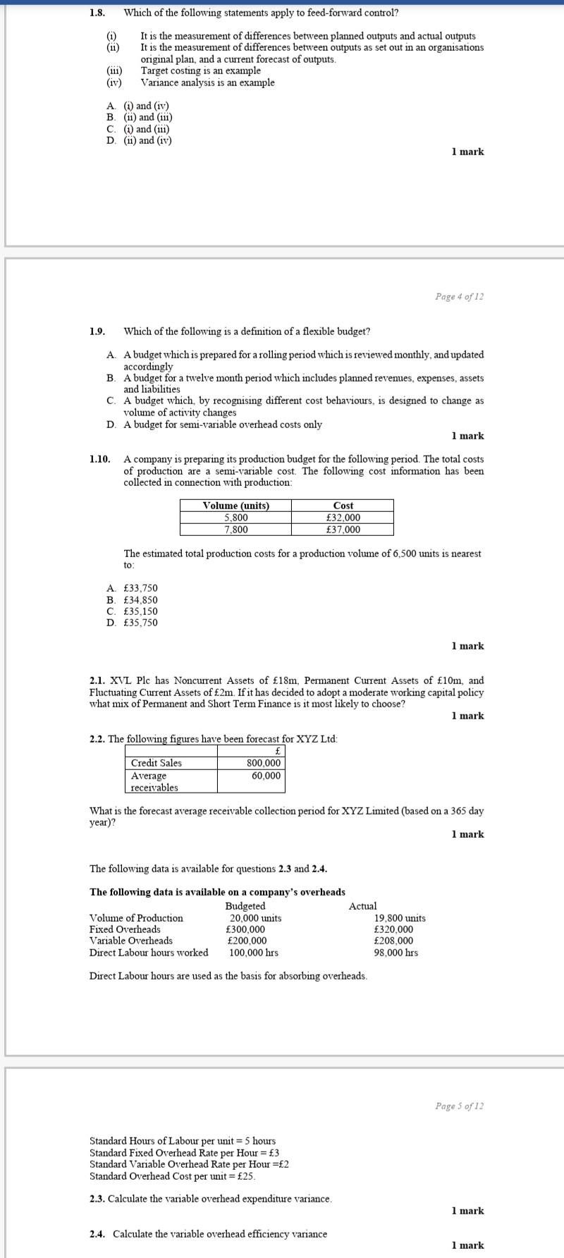  provide correct option for the every MCQ without explanation don't give