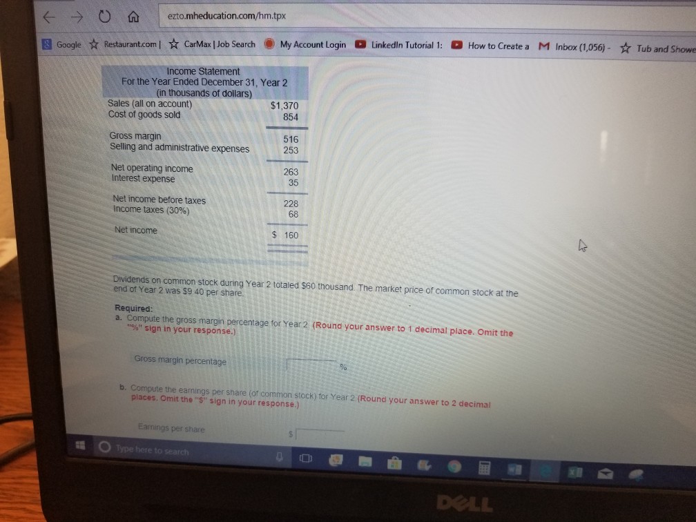 Average sale period p. Compute the times i nterest earned for Year