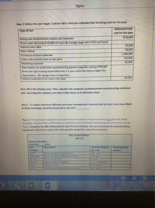 limited number of popular items in stock, but primarily produces custom orders.