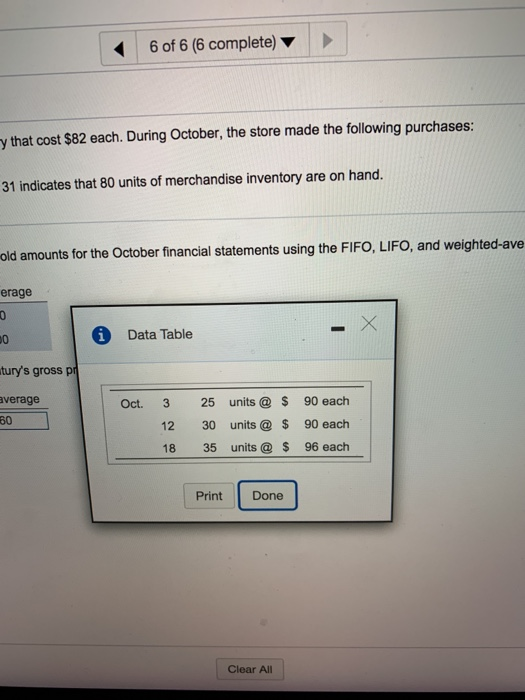 15.38 of 50 pts 6 of 6 6 complete * P6A-32A (similar