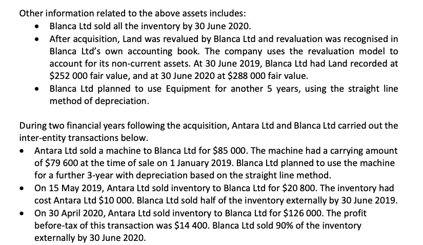 method of accounting in Antara Ltd's own accounting records, and applying the
