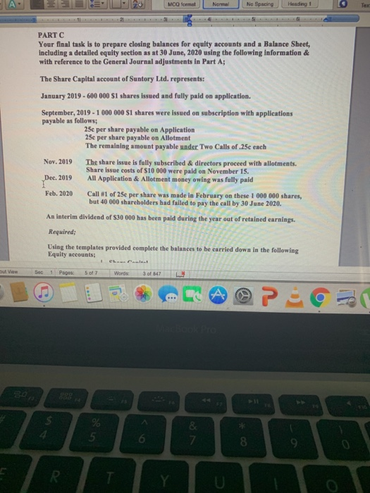  MCO formal Normal No Spacing Heading 1 Tex PART C Your