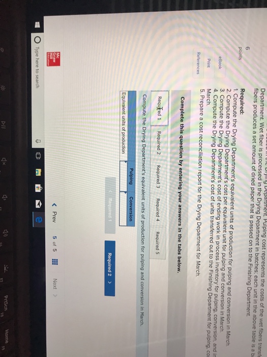 produces fine papers in three production departments-Pulping, Drying. and Finishing. In the