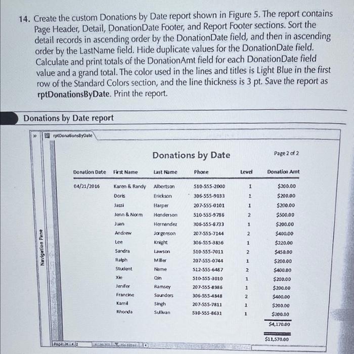 displays the FirstName, LastName, Address, City, StateProv, PostalCode, and Phone fields for