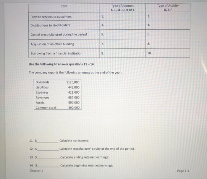 or commas in your answers. DO NOT include words in your answer