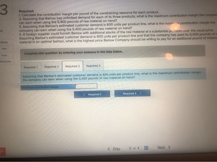 follow: Product B $ 240 $180 $240 Selling price Variable expenses Direct