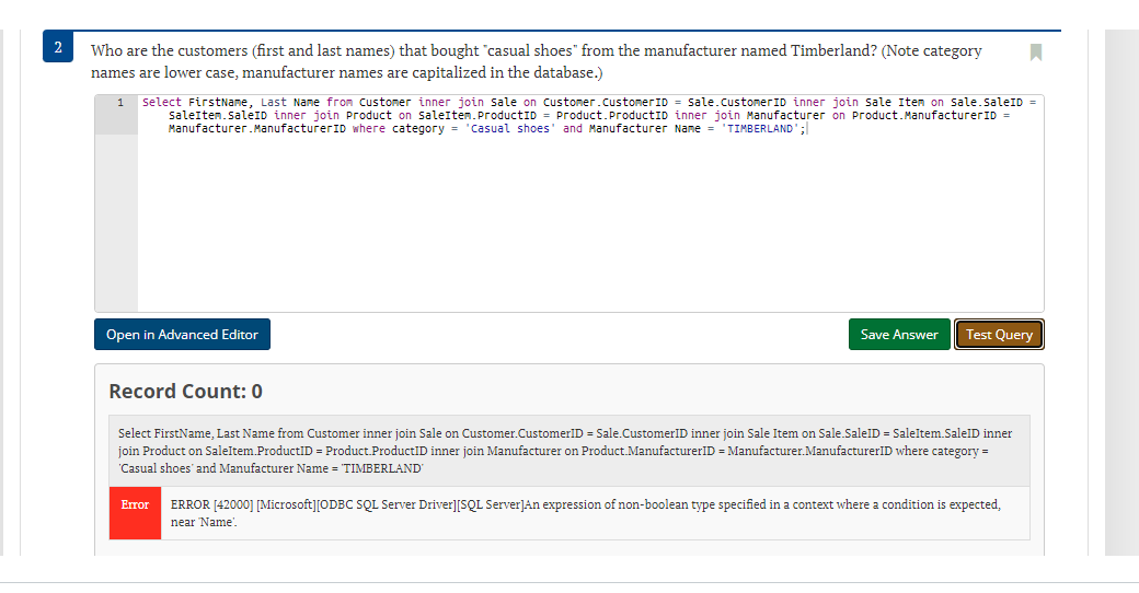 Database as shown in Figure 3.1. To do these queries you cannot