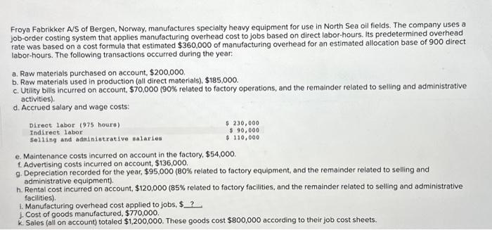 This is one question but has 5 requirements for the question please