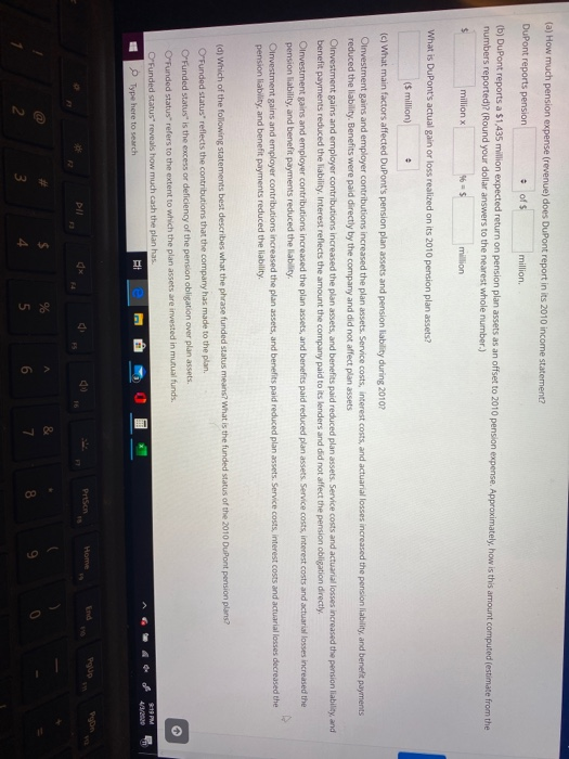 related to its retirement plans (5 millions) Obligations and Funded status Pension